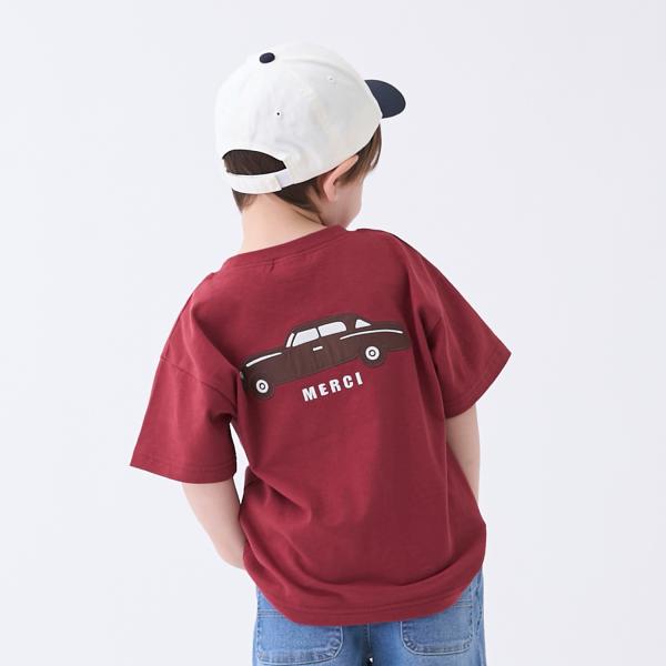 プティマイン(petit main)【接触冷感】バックアップリケ半袖Tシャツ【70％OFF】【SALE】【O_70】【26SS】【SSSL】【outlet】【ot】【pm_knu】【restock0717】