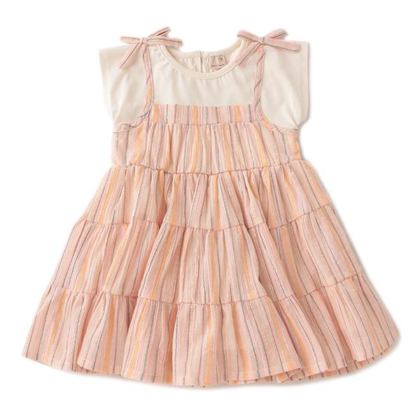 petit main プティマイン(petit main)ストライプティアードドッキング 