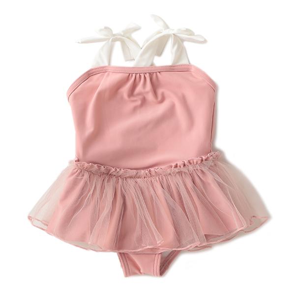 プティマイン Petit Main チュールつきフリルワンピース水着 Swim O 50 Outlet ナルミヤオンラインpaypayモール店 通販 Paypayモール