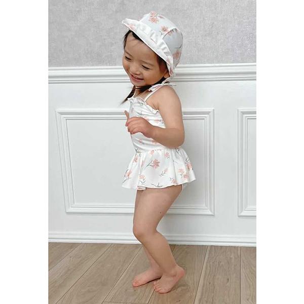 プティマイン Petit Main 花柄ペプラムワンピース O 50 Outlet ナルミヤオンラインpaypayモール店 通販 Paypayモール