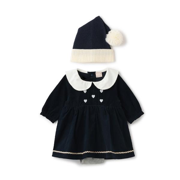 petit main プティマイン(petit main)Xmas なりきり襟ハート刺繍