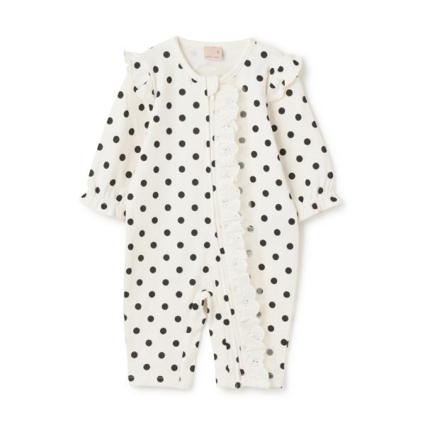 プティマイン(petit main)レースフリルカバーオール【60％OFF】【SALE】【O_60】【26SS】【SSSL】【outlet】【ot】