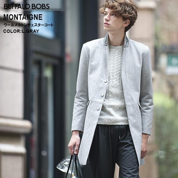 Buffalo Bobs バッファローボブズ Montaigne 防風フィルムボンディング ウール チェスターコート メンズ 男性 Buyee Buyee Japanese Proxy Service Buy From Japan Bot Online