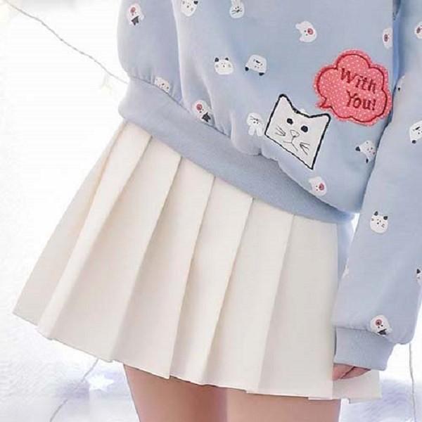 シンプル白プリーツミニスカート Buyee Buyee Jasa Perwakilan Pembelian Barang Online Di Jepang