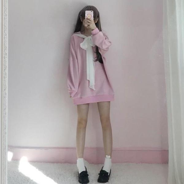 ワンピース レディース セーラー服 トレーナー スウェット スウェットワンピ 長袖 ゆめかわいい 原宿系 ピンク グレー リボン Buyee Buyee 提供一站式最全面最專業現地yahoo Japan拍賣代bid代拍代購服務 Bot Online