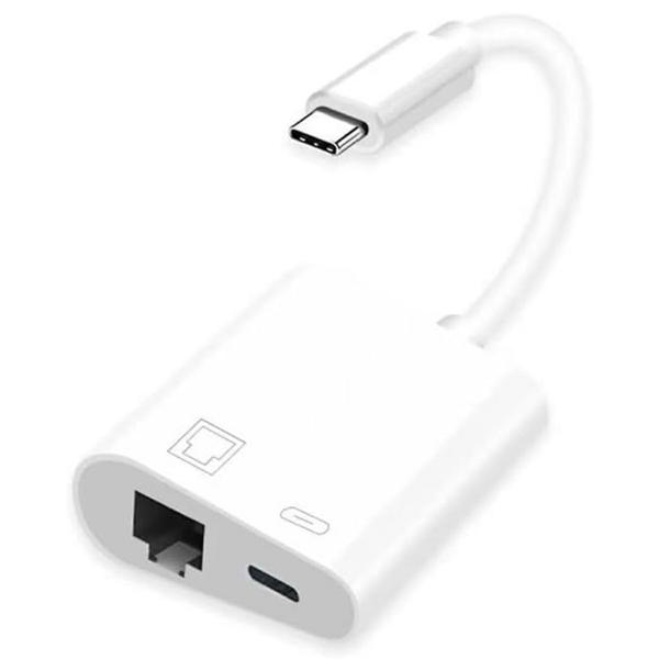 Type-C 有線LAN 変換 アダプタ 100Mbps RJ45 ケーブル イーサネット 同時充電 アプリ不要 USB タイプC スマホ タブレット 在宅 勤務 ウェブ 会議 データ 通信