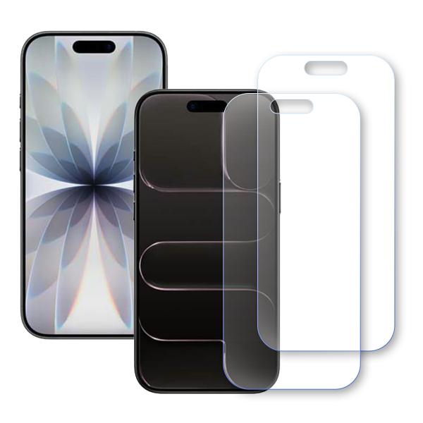 iPhone シリーズ 2枚セット ブルーライトカット PET フィルム 多機種対応 17 16 15 14 13 12 Plus Pro Max
