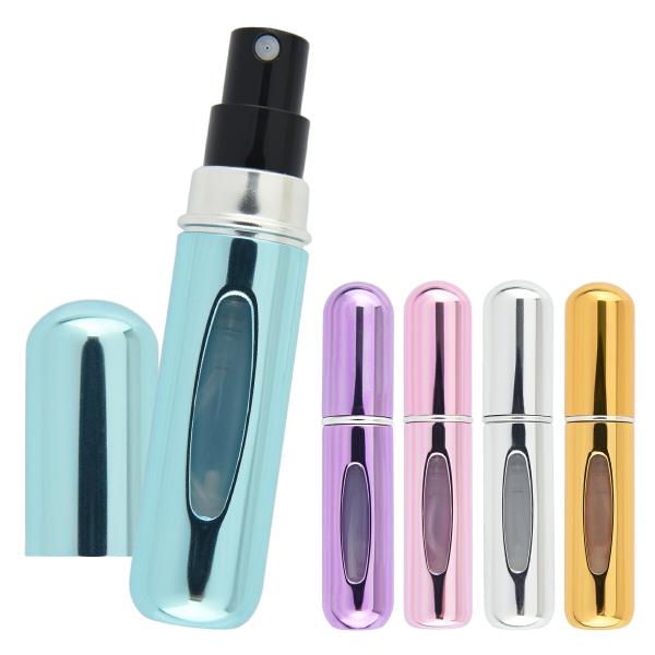 香水 アトマイザー 5ml 詰め替え ボトル 5色 コンパクト クイックチャージ 底部充填 漏れにくい 詰め替え 補充 持ち運び 携帯 かわいい おしゃれ プレゼント※こちらは一部の情報のみ表示しております。　必ず下部の【商品説明をもっと見...