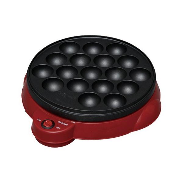 こびりつきにくいフッ素加工のたこ焼きプレート 【IRIS/アイリスオーヤマ】 たこ焼き器 レッド ITY-18A-R ［ 鉄板焼き たこ焼プレート たこ焼 タコ焼き アヒージョ ］