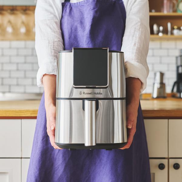 Russell Hobbs ラッセルホブス エアフライオーブン 揚げる・焼く・温める 万能エアフライヤー ノンフライオーブン タッチパネル式 専用ペーパーライナー10枚付き シルバー 1420JP時短・ヘルシー・後片付け簡単、全部叶う1台