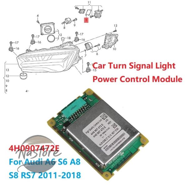 並行輸入品 アウディ audi a6 ヘッドライト ウインカー ヘッド ライト ledカー コントロールユニット s6 a8 s8 rs7 2011