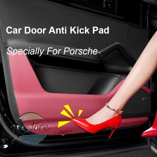 並行輸入品 カスタムパーツ 内装 ドア アンチキックマット ポルシェ Porche カイエン パッド ドアパネルステッカー 室飾 カーアクセサリー マカン 71