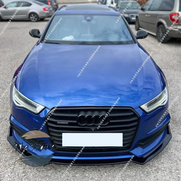 並行輸入品 アウディ audi a6 フロント キット スポイラー フロントバンパー リップ バンパースプリッター s-line s6 c7 フェイスリフトセダ