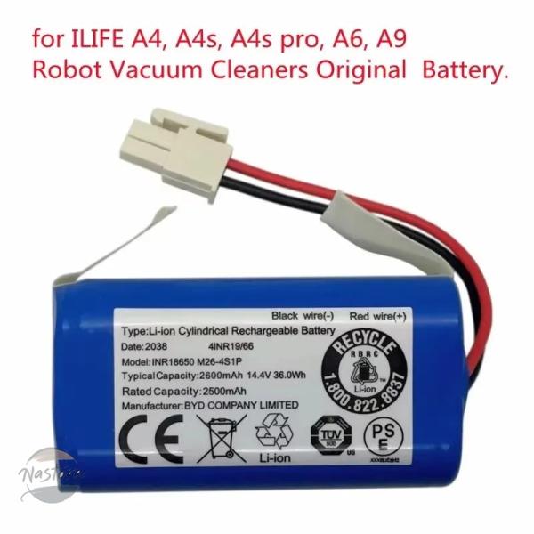 並行輸入品 2600mah a4s v7s m26 カスタムパーツ アクセサリー ilife plus ロボット 掃除機用純正 リチウムバッテリー inr18650 バッテリー