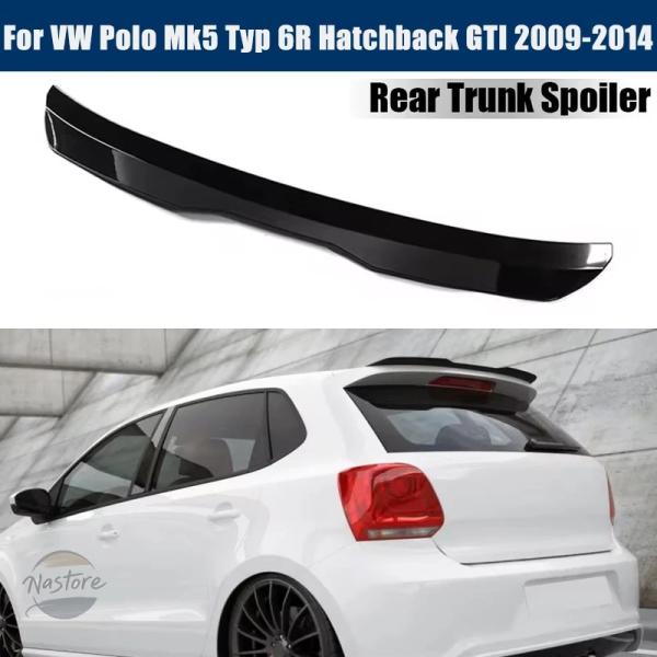 並行輸入品 mk5 ポロ フォルクスワーゲン スポイラー カスタムパーツ アクセサリー typ ハッチバック gti リア トランク ルーフ ウィング レーシン