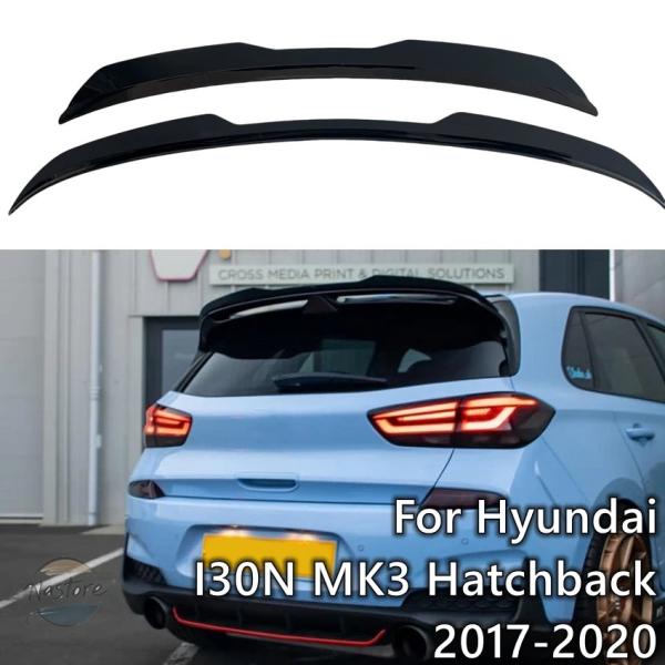並行輸入品 i30n mk3 スポイラー カスタムパーツ アクセサリー グロスブラック abs リア キャップ ルーフ ウィング ヒュンダイ i30 ハッチバッ