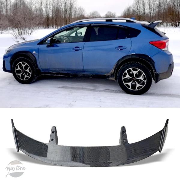 並行輸入品 リア カスタムパーツ スバル SUBARU subaru xv 2013 - 2021年式 ルーフスポイラー teカーボン表面 カートランクウィング
