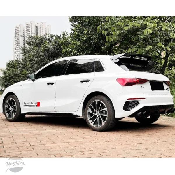 【並行輸入品】アウディ audi a1 スポーツバック q2 q3 q5 q7 a3 ハッチバック グロッシーブラックスポイラー 汎 カーボンサーフェス 部品 