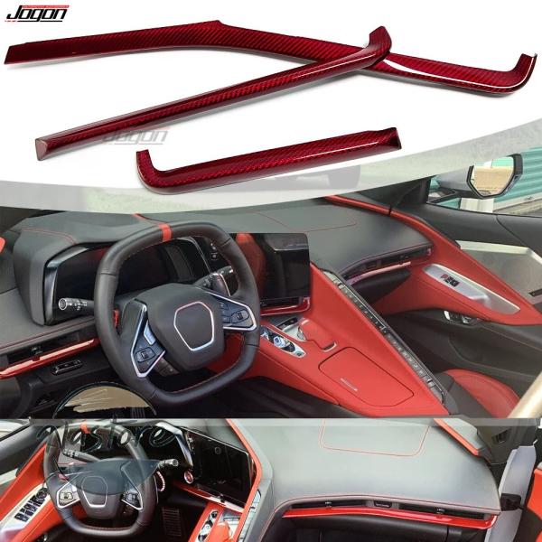 【並行輸入品】カーボン 排気トリム 赤エアコン シボレーコルベットc8 コンバーチブルクーペ z51 z06 20 23 部品 カスタムパーツ アクセサリー