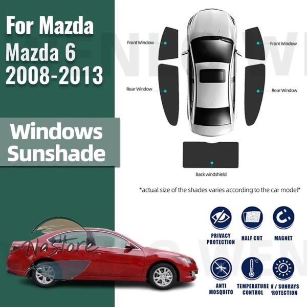 並行輸入品 マツダ mazda フロント 6セダン2008 2013 6 ガラス カーテン サイドウィンドウ サンシェード 磁気サンシェード カスタムパーツ 部