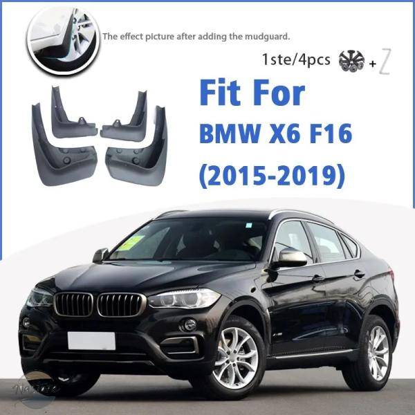 並行輸入品 フロントリアマッドフラップマッドガード マッドガード フェンダー カーアクセサリー BMW X6 F16 2015 2016 2017 2018 2