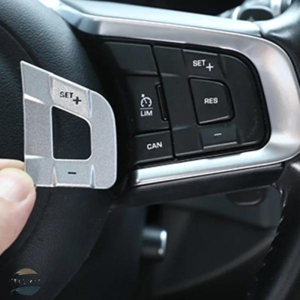 並行輸入品 カバー ホイール カスタムパーツ ステアリング アルミ合金ボタン トリムステッカー カーアクセサリー ジャガー xe xf f pace e typ