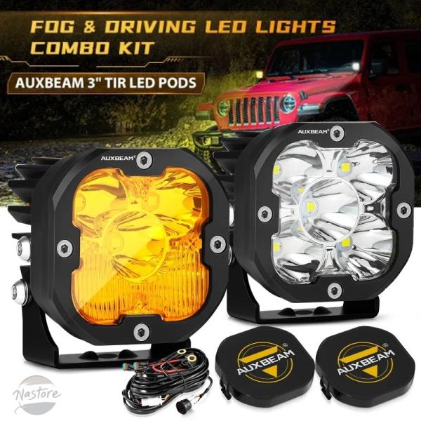 並行輸入品 AUXBEAM 3インチ LED 作業灯 フォグランプ ドライビング