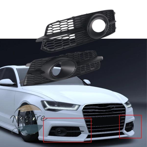 並行輸入品 アウディ audi s6 カバー グリル フォグランプ フロント バンパー フォグライト フレーム カー a6 s line c7 2016 201