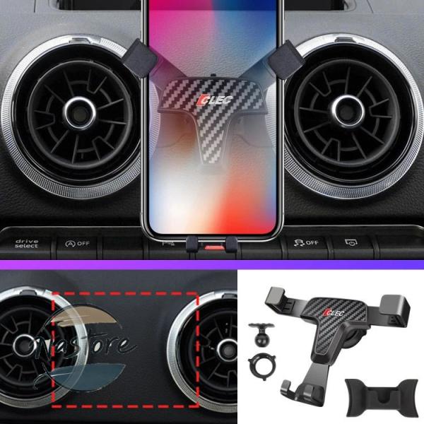 【並行輸入品】アウディ audi q2 2016-19 2020 ダッシュボード コンソールエアベントマウントクレードルスマホ カスタムパーツ 部品 アクセサリ