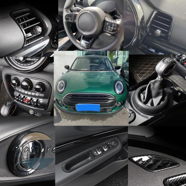 並行輸入品 f54 ミニ mini カバー リア クラブマン 2015 2023 カーボン