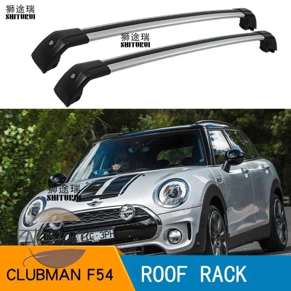 並行輸入品 リア shiturui 2 個 ルーフバーミニクラブマン f54 2016 2022 2015 2018 合金サイドバークロスレールルーフラックキャ