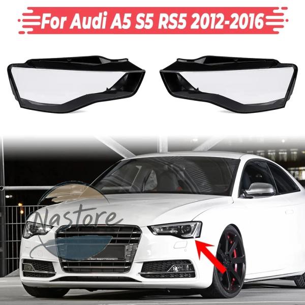 並行輸入品 アウディ audi a5 カバー ヘッドライト フロント リア ヘッド ライト s5 rs5 2012-16 左/右ライトレンズ クカーランプ カス
