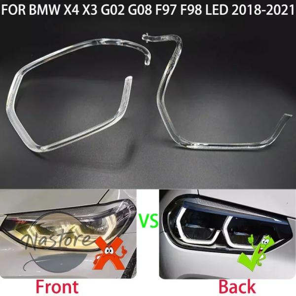並行輸入品 BMW ヘッド ヘッドライト ライト x3x4 g01 g02 2018-2021 ledライト drl 絞りガイド デイタイムランニングライト チ
