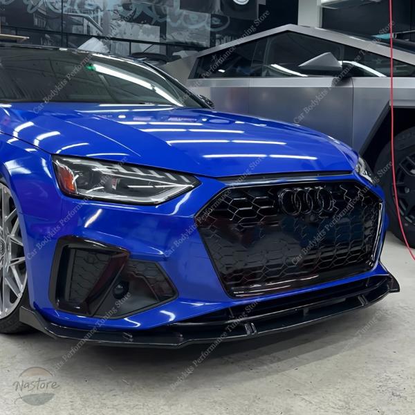 【並行輸入品】アウディ a4 スポイラー リップスポイラー リップ フィット s4 b9 b9.5 3個 カスタムパーツ 部品 アクセサリー