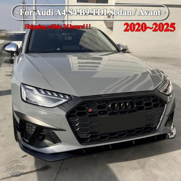 並行輸入品 アウディ a4 スポイラー リップスポイラー リップ s4 b9 tdi sedan avant 2020 2025 カスタムパーツ 部品 アクセサ