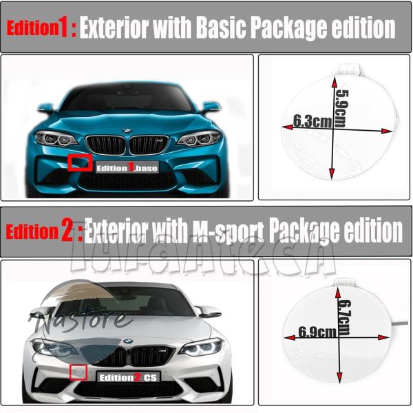 BMW M2 F87 ベースパーツ コンペティションパフォーマンスクーペ 2ドアフック 目 15-23フロント牽引カバー