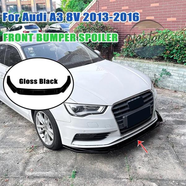 並行輸入品 アウディ audi a3 カバー スポイラー リップスポイラー リップ ガード アクセサリー 外装 カスタムパーツ フロント 8v カスタムパーツパ
