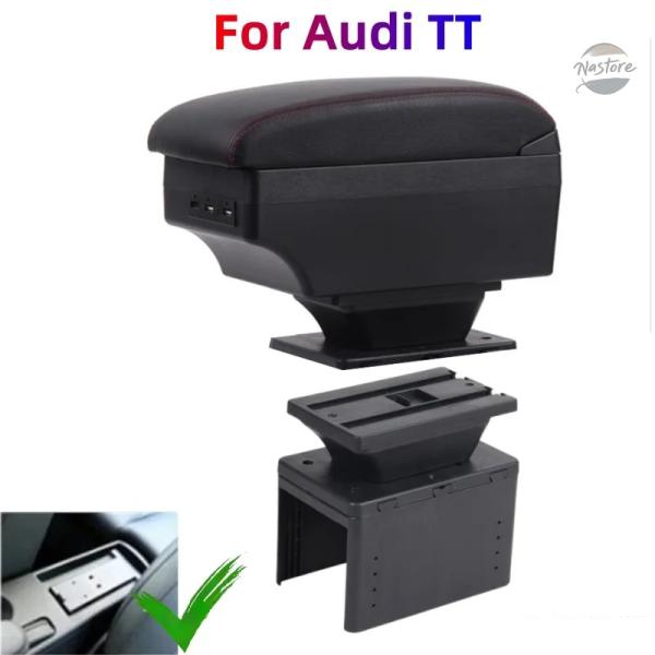 並行輸入品 アウディ audi カスタム アームレスト tt カーリフィットアクセサリー カーボックス センター収納ボックス レザー センターコンソール収納 u