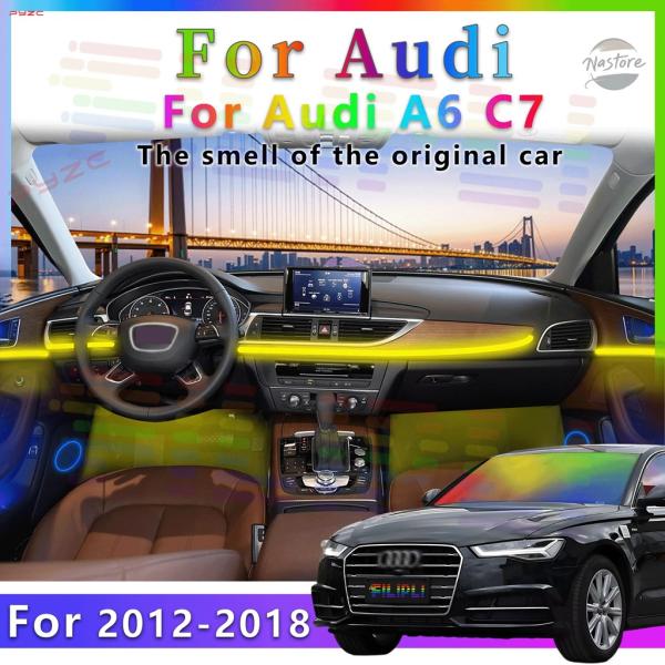 並行輸入品 アウディ A6 C7 2012-2018 フルカラー ストリーマー LED デコレーション RGB シンフォニー 車内環境アンビエントライト インテ