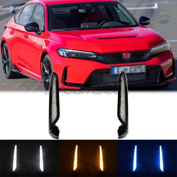 並行輸入品 fl5 ホンダ honda フォグランプ シビック led drlデイタイムランニングライト フロント カスタムパーツ 部品 アクセサリー