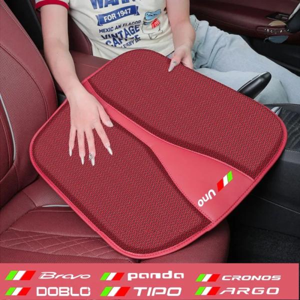 並行輸入品 フィアット パンダ アバルト アルゴ ブラボー ティーポ クロノス ドブロ UNO TSI TDI カーシートクッション 夏用 アイスシルク 通気性