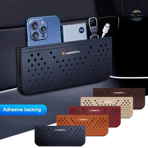 並行輸入品 車用ネット収納バッグ 収納ボックス 吊り下げバッグ 貼り付けタイプ フィアット アバルト 124 スパイダー 500 595 695 C 装飾