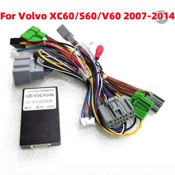並行輸入品 カーオーディオ配線ハーネス（Canbusボックス付き）ボルボS60 XC60 V60 07-14 アフターマーケット16ピン Android
