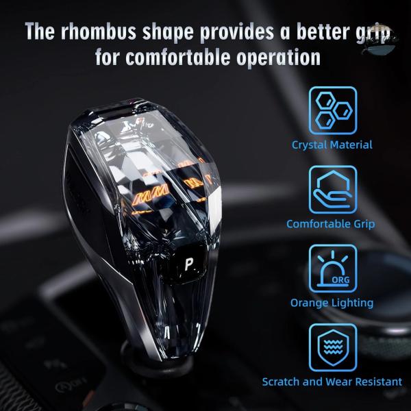 並行輸入品 クリスタルギアシフトノブタイプロッドカーアクセサリーBMW G30 G32 G01 G08 G11 G12 i8 F01 F10 F20 F30 F