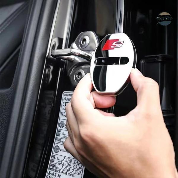 【並行輸入品】アウディ a6 カバー アクセサリー カスタム sline ドアロック ケース a4 a3 a7 a5 カスタムパーツ 部品 アクセサリー
