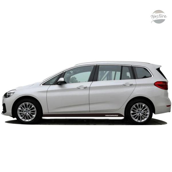 【並行輸入品】Mパフォーマンスステッカー ドアサイドストライプスカート BMW 2シリーズ F45 F46 グランツアラー用 カーボンビニールデカールアクセサリ