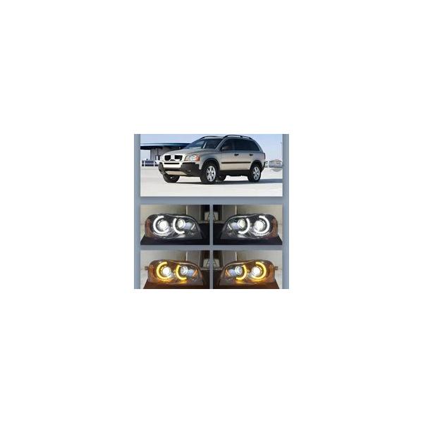 並行輸入品 xc90 ボルボ ヘッドライト 2004 2013 フロント led クリア ヘッドランプ カスタムパーツ 部品 アクセサリー