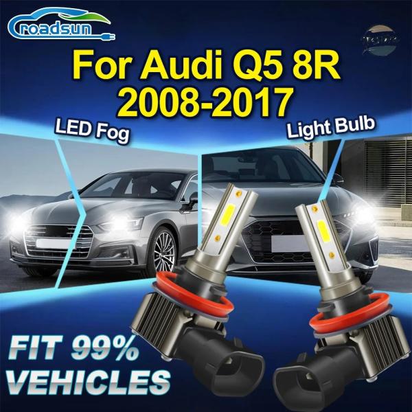並行輸入品 アウディ q5 フォグランプ roadsun 8r 2008 14 2017 2個 canbus led 電球 超高輝度 カスタムパーツ 部品 アク