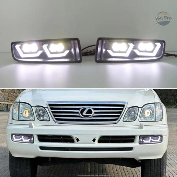 並行輸入品 レクサス lx470 フォグランプ 1998 2007 led アセンブリ 12v デイタイム カスタムパーツ 部品 アクセサリー