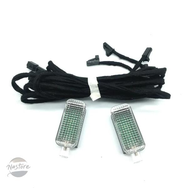 並行輸入品 a3 s3 a4 b9 アウディ シート カスタムパーツ アクセサリー 車内 リア led フット ウェル ライト トランク ランプ 配線 ハーネス